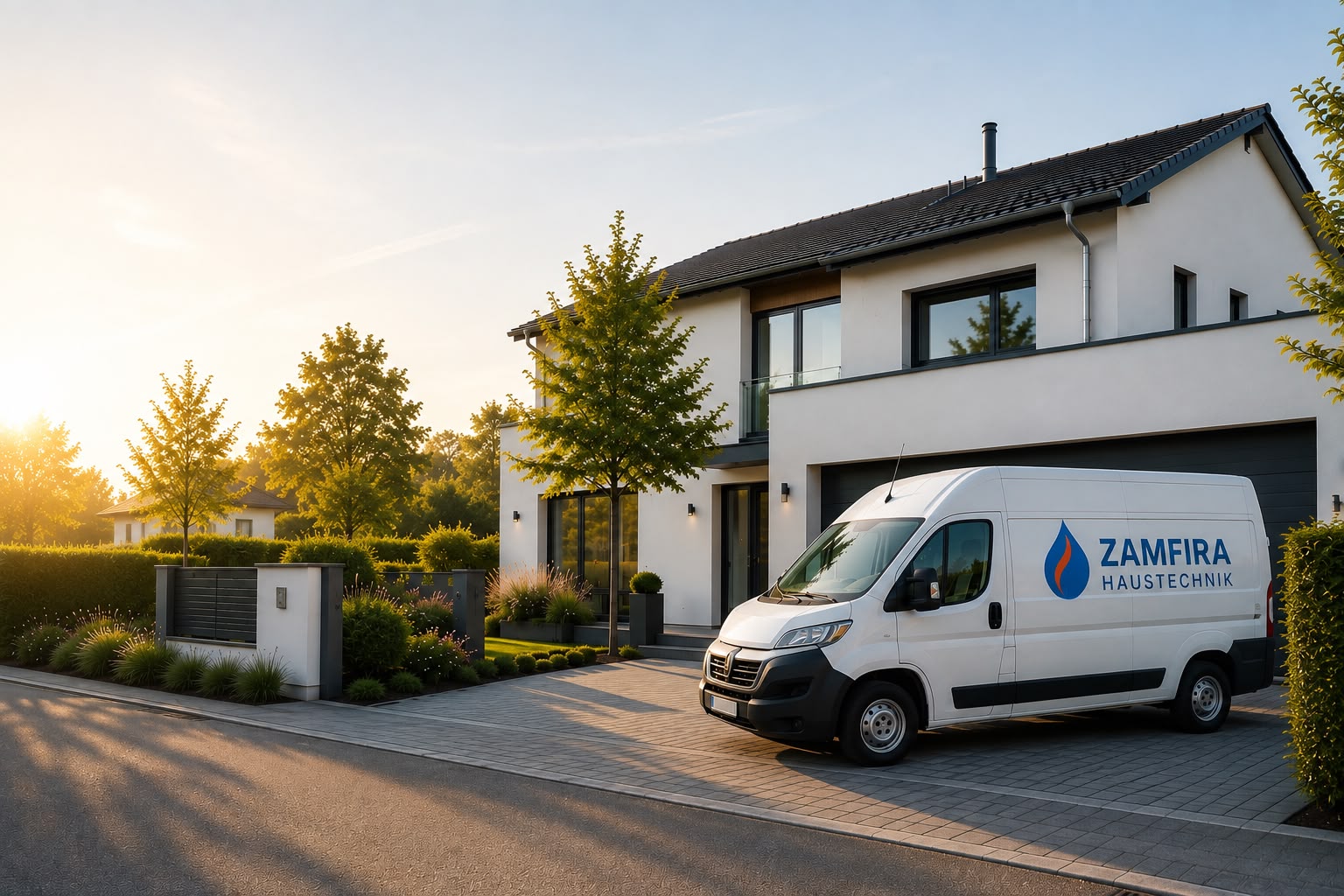 Modernes Wohnhaus mit zeitgemäßer Haustechnik